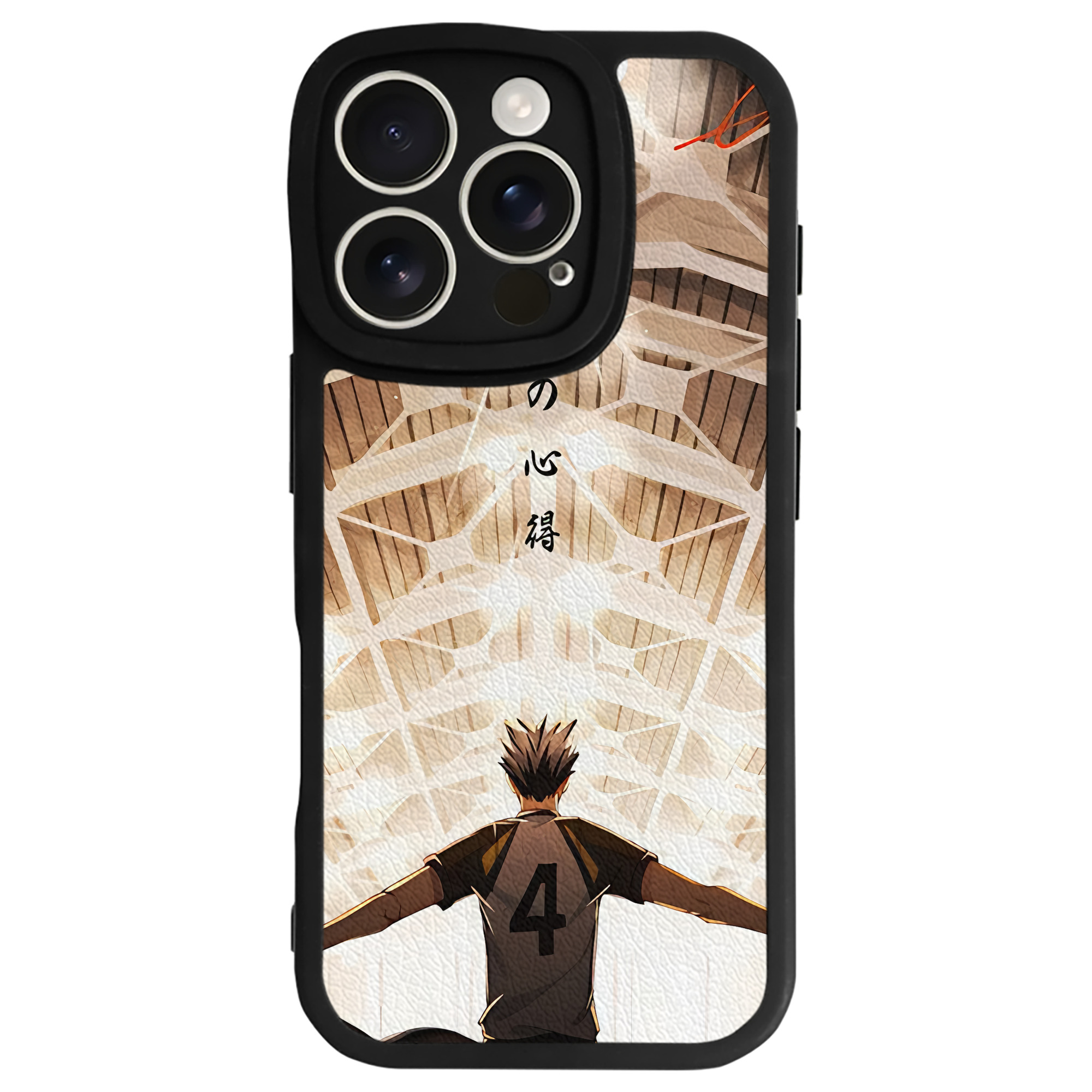 （画像用） ハイキュー!! Haikyu!! 【iPhone 16シリーズ対応】シリコンスマホケース（レザー調） 材質：シリコン
